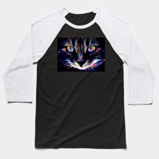 Cat Popart Baseball T-Shirt